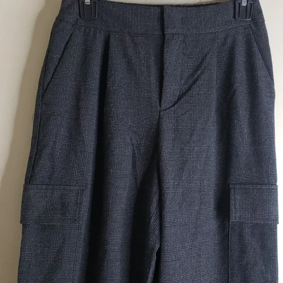 Women's High Rise Jogger Pants - A New Day Gray Plaid 2 - Picture 5 of 10